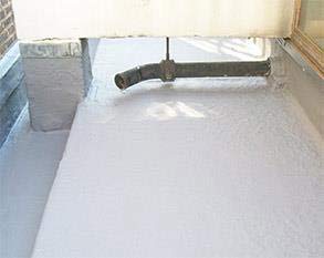 Roof protected using a seamless layer of Belzona 3111 (Flexible Membrane)
